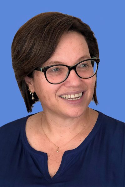 Susan Boulton blue background